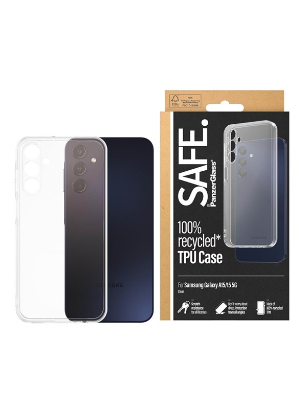 PanzerGlass SAFE. by PanzerGlass Beskyttelsescover Gennemsigtig Samsung Galaxy A15, A15 5G