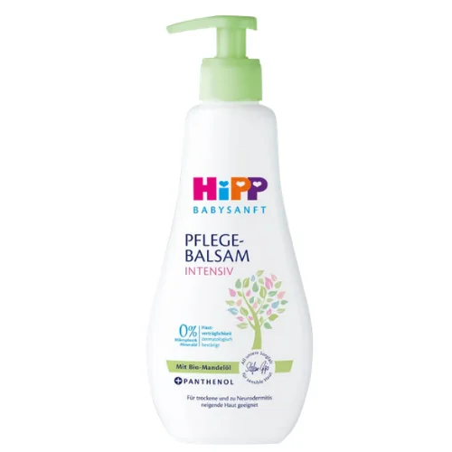 HiPP Babysanft Tehohoitava Vauvan Hoitobalsami Luomumanteliöljyllä & Pantenolilla - 300 ml