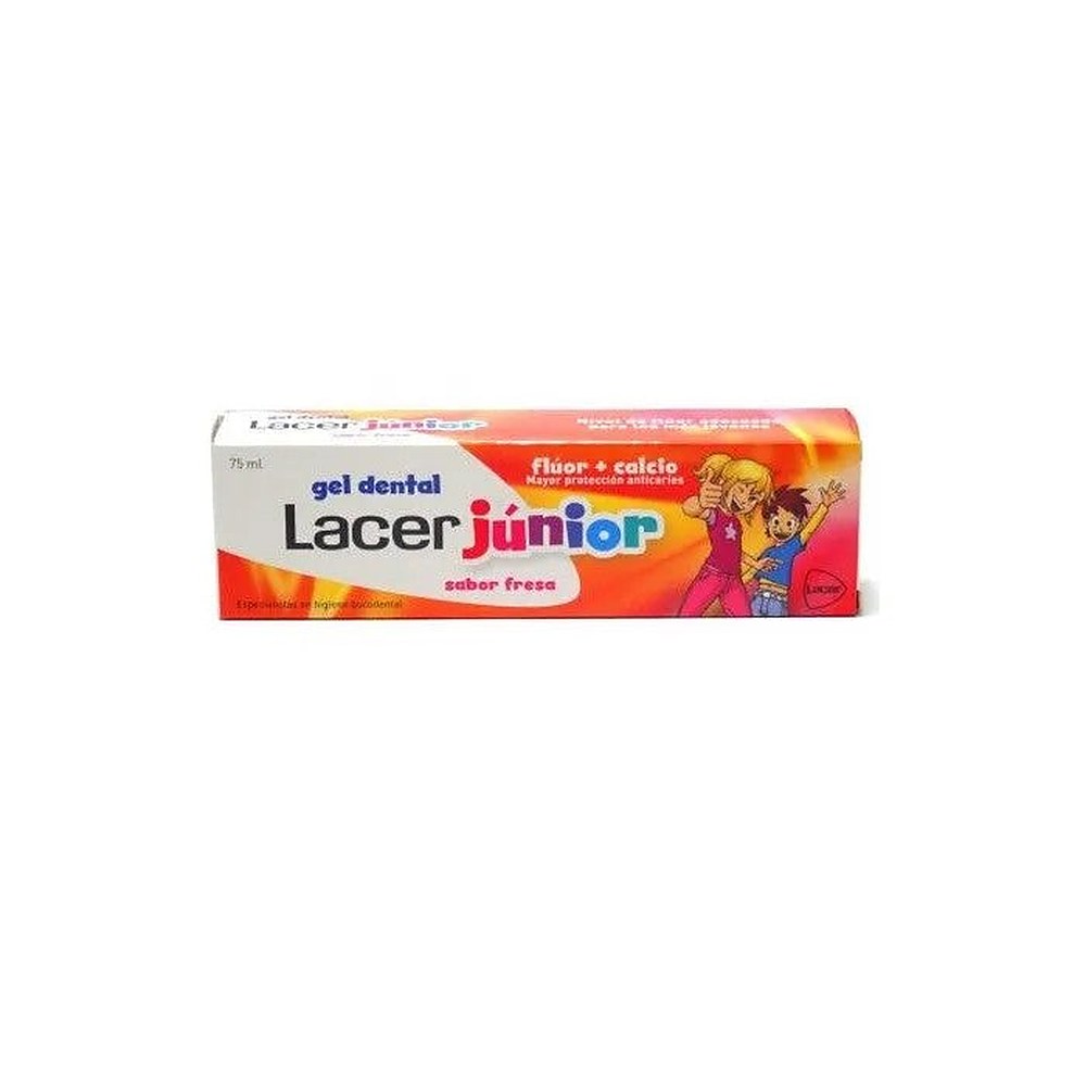 Lacer Junior Dental Gel 75ml mansikka