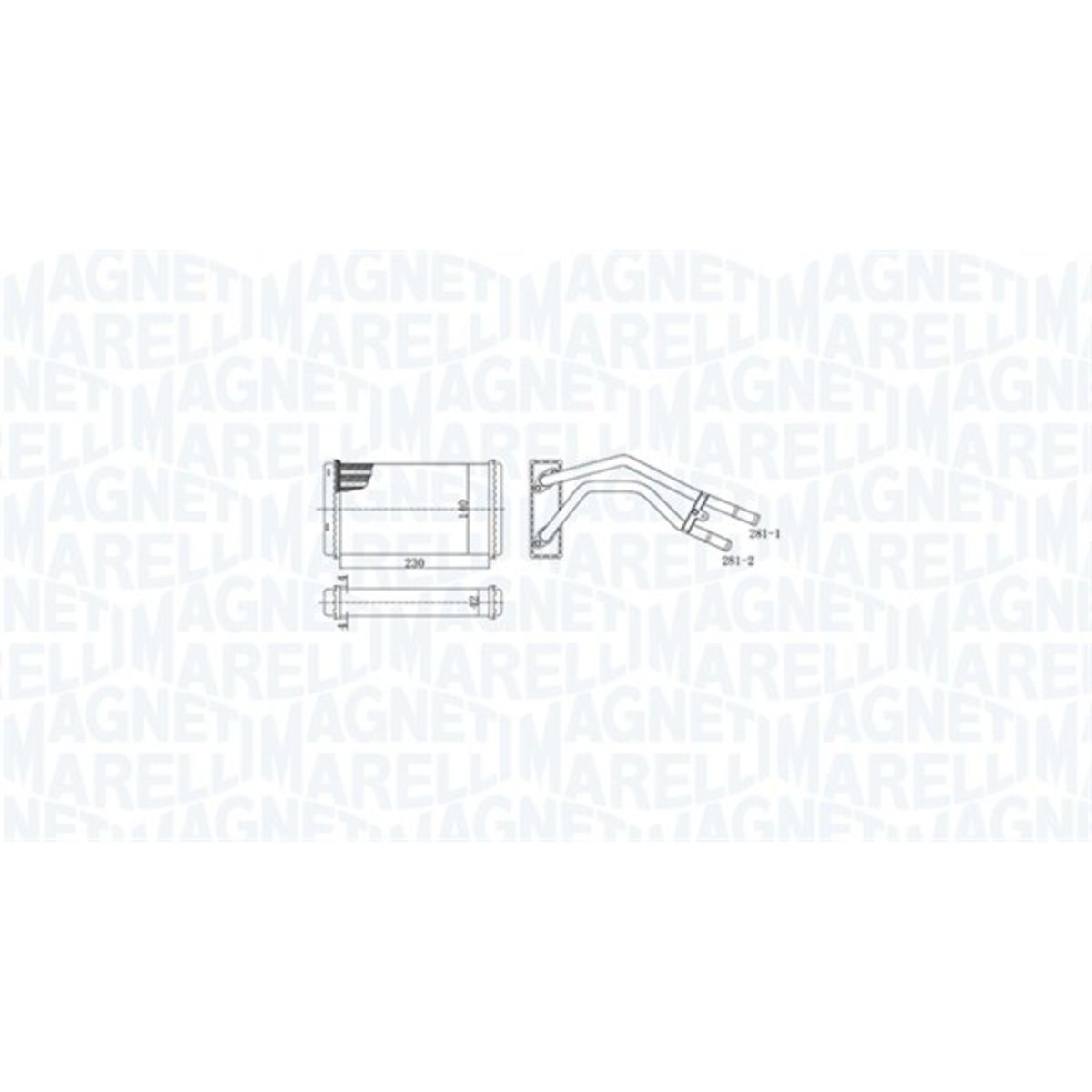 Lämmityslaitteen kenno MAGNETI MARELLI 350218477000