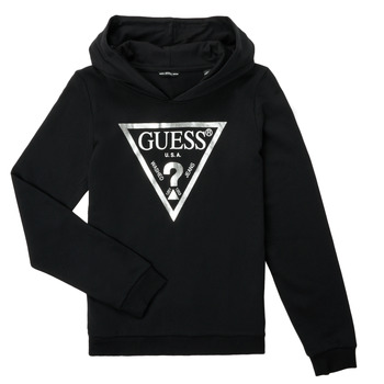 GUESS Collegepaita  musta / hopea