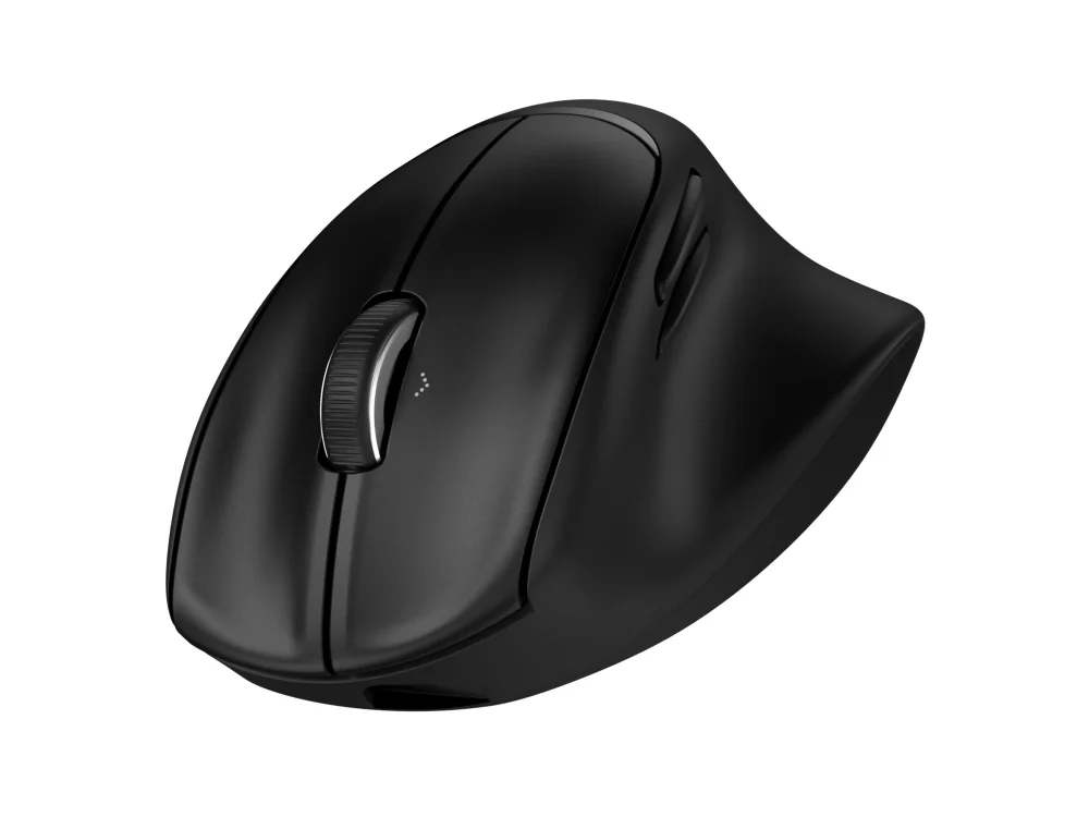 HP Tilt -ergonominen hiiri 725M, Oikeakätinen, RF Wireless + Bluetooth, 6000 DPI, Musta