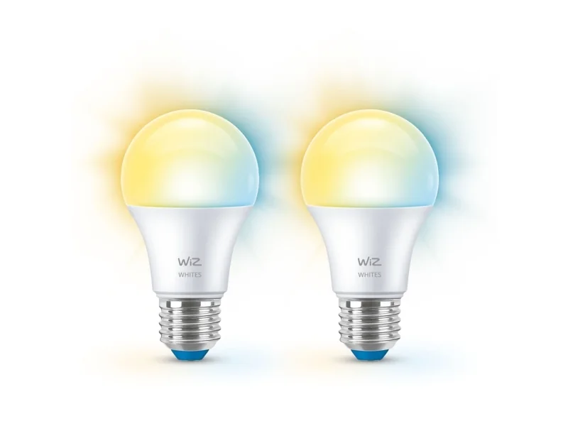 WiZ Tunable A60 E27 LED-lamppu, 2 kpl - Himmennettävä valkoinen LED-valo lämpimästä viileään