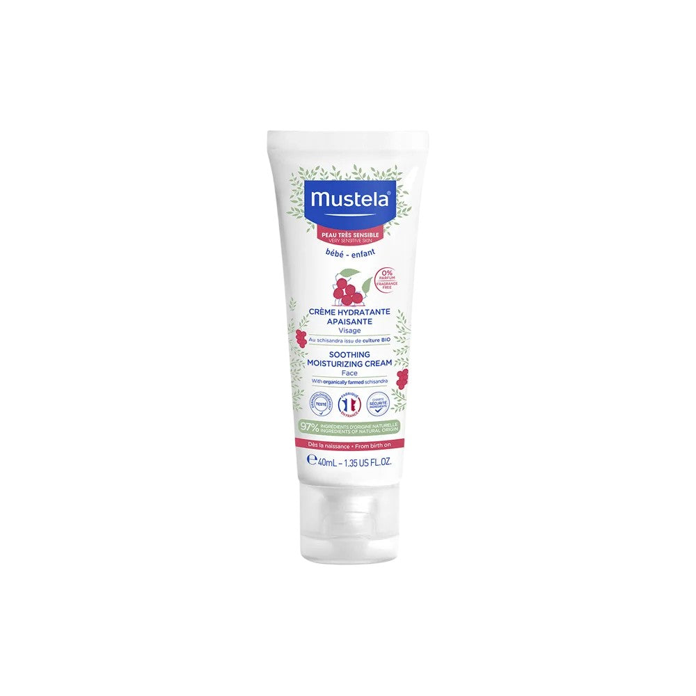 Mustela Rauhoittava kosteuttava kasvovoide lapsille (Rauhoittava kosteusvoide) 40ml