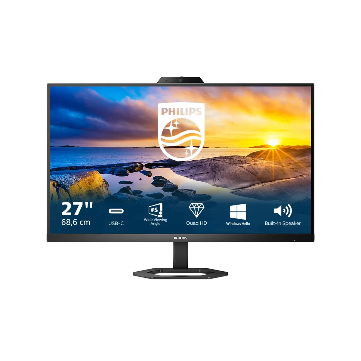 27" Philips 27E1N5600HE - 2560x1440 (QHD) - 75Hz - IPS - 65W USB-C
