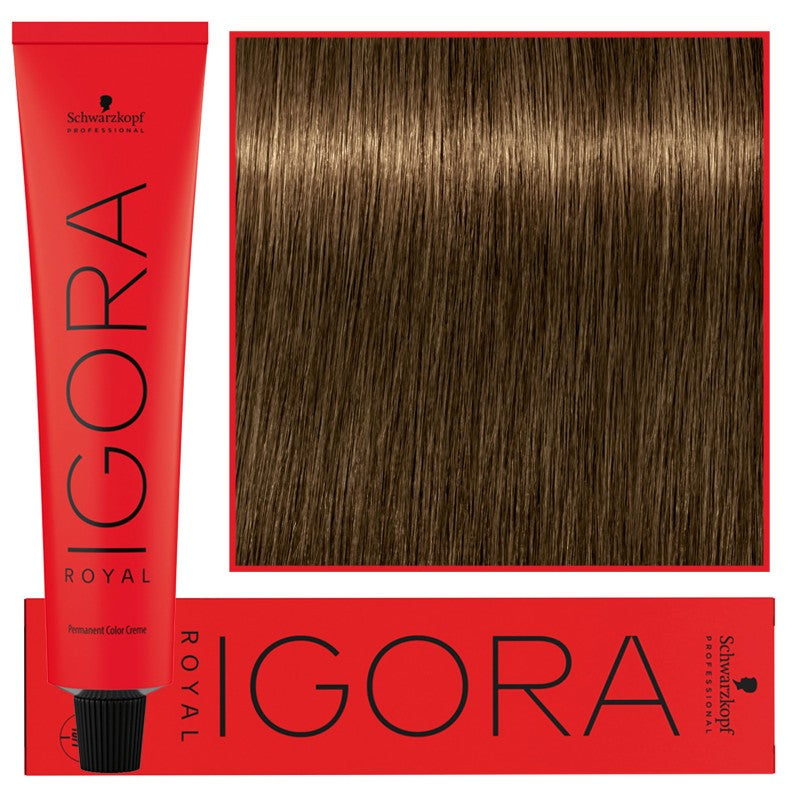 Schwarzkopf Ammattimainen Igora Royal pysyvä hiusväri 60ml 6-4 | Tumma beige blondi