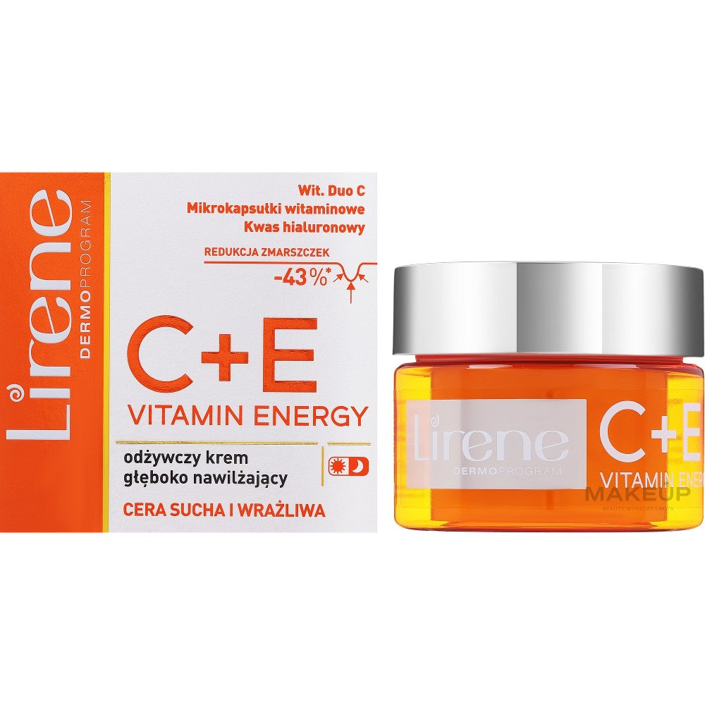 Lirene C+E Vitamin Energy Moisturizing Face Cream 50 ml