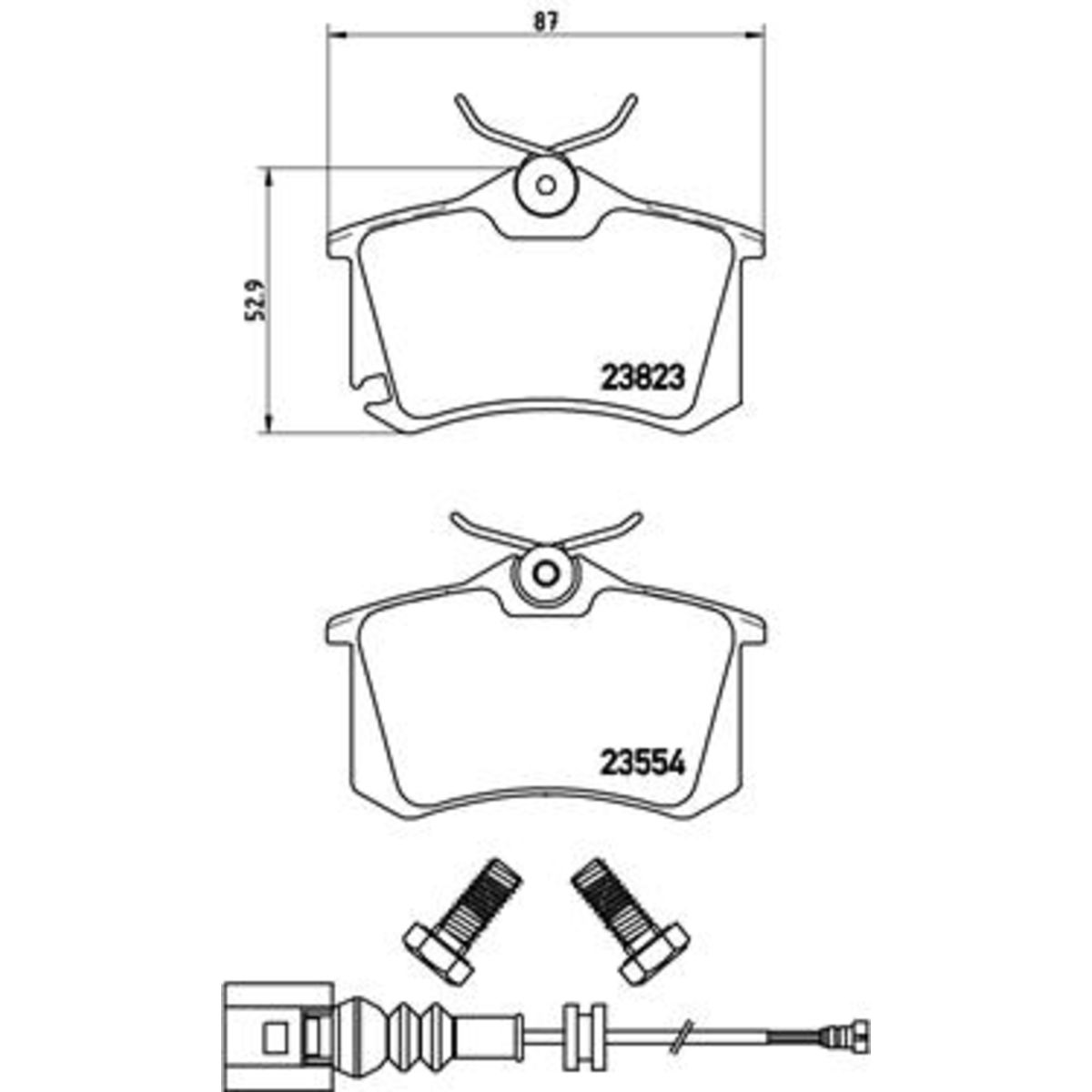 Jarrupalat, levyjarru BREMBO P 85 066