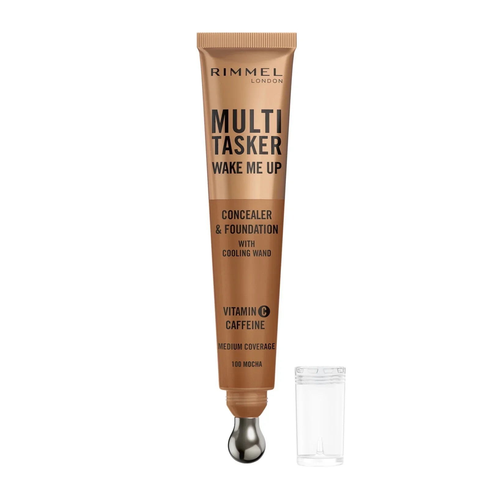 Rimmel London Multitasker Wake Me Up Peitevoide ja meikkipohja mokka 20 ml