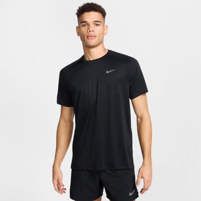 Nike M's Stride Dri-Fit Adv Short-Sleeve Running Top Black/Reflective Silv