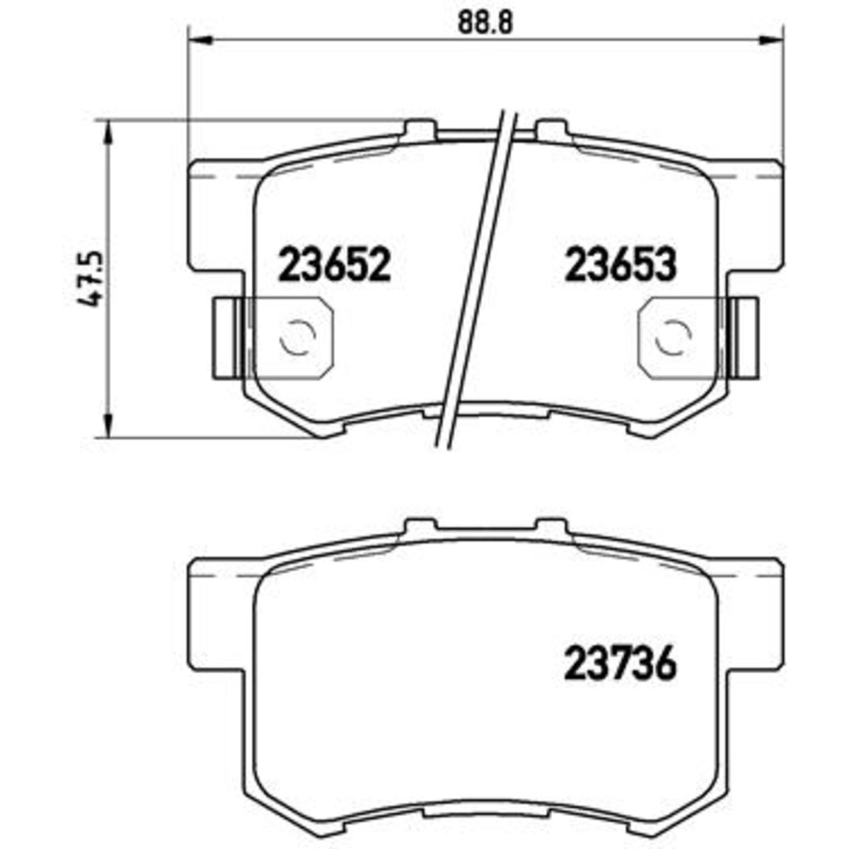Jarrupalat, levyjarru BREMBO P 28 039