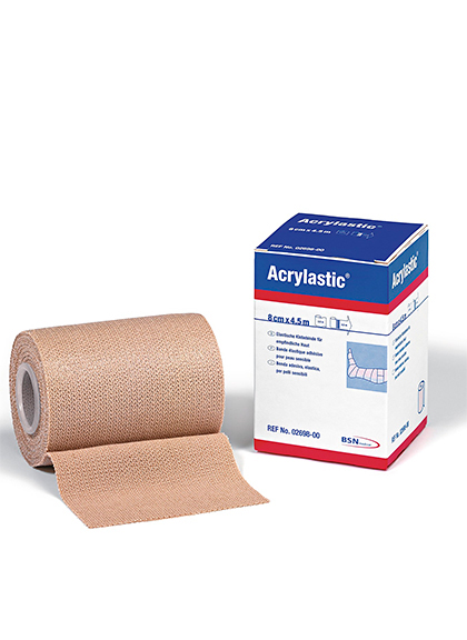 Acrylastic liimaside 6 cm x 4,5 m, hypoal. elast., ihonväri 1 kpl