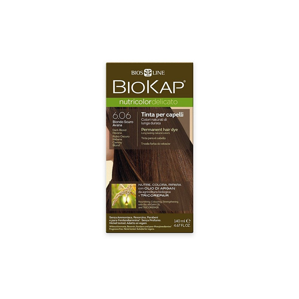 Biokap NUTRICOLOR DELICATO - Hiusväri - 6,06 Dark Blonde Havana 140 ml