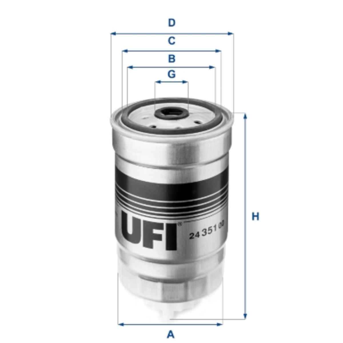 Polttoainesuodatin UFI 24.351.00