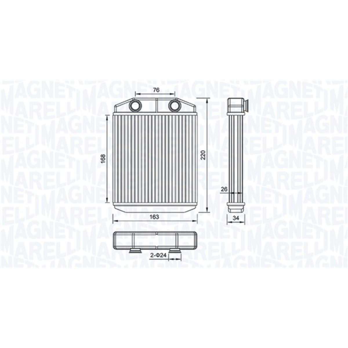 Lämmityslaitteen kenno MAGNETI MARELLI 350218516000