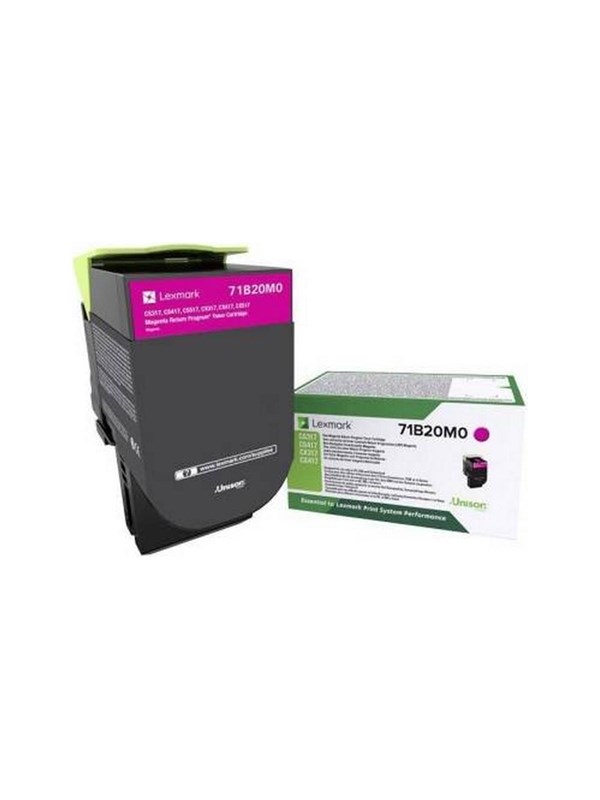 Lexmark 71B20M0-laservärikasetti, magenta