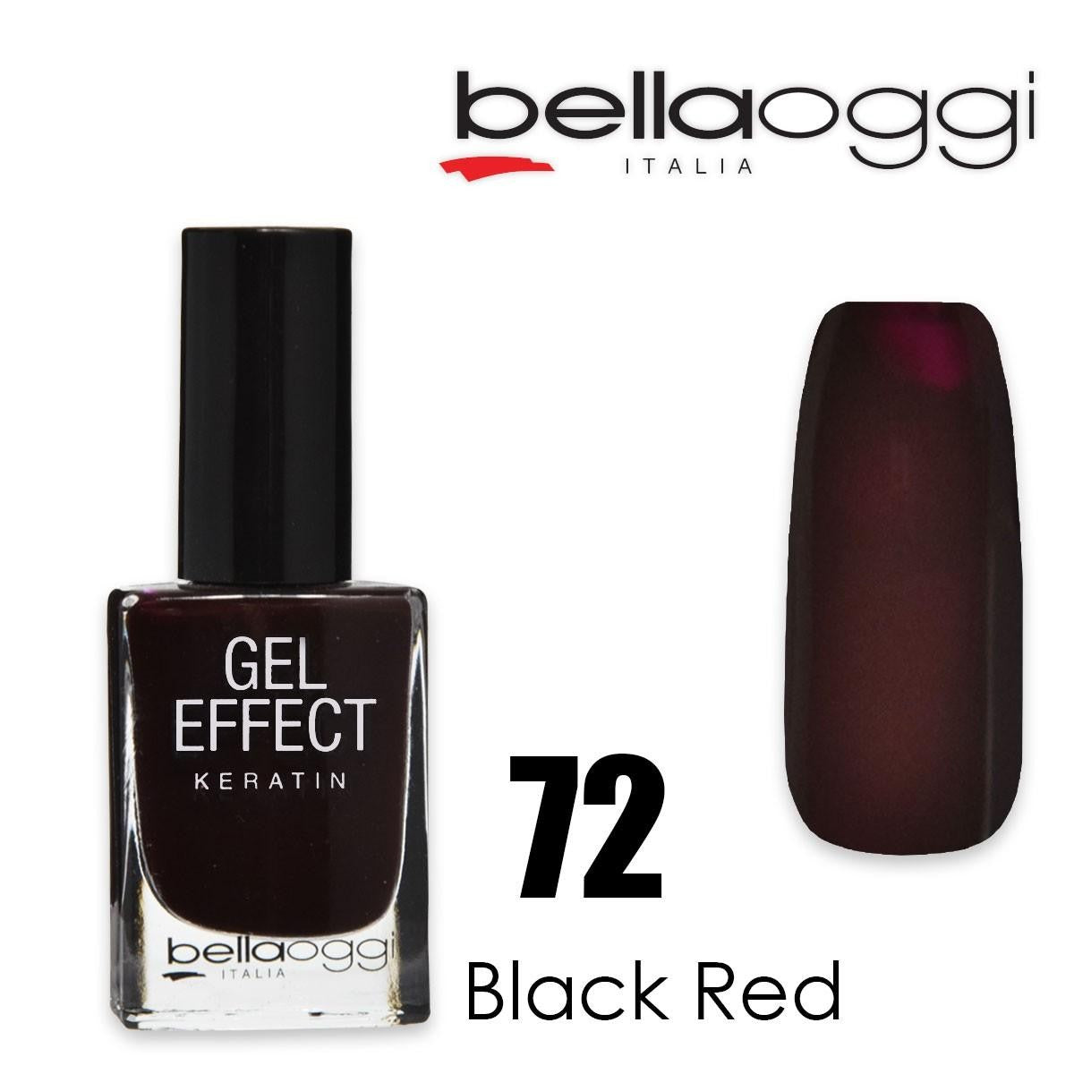 Geeli-efekti Keratin Kynsilakka Geeliefekti Keratiinilla Black Red