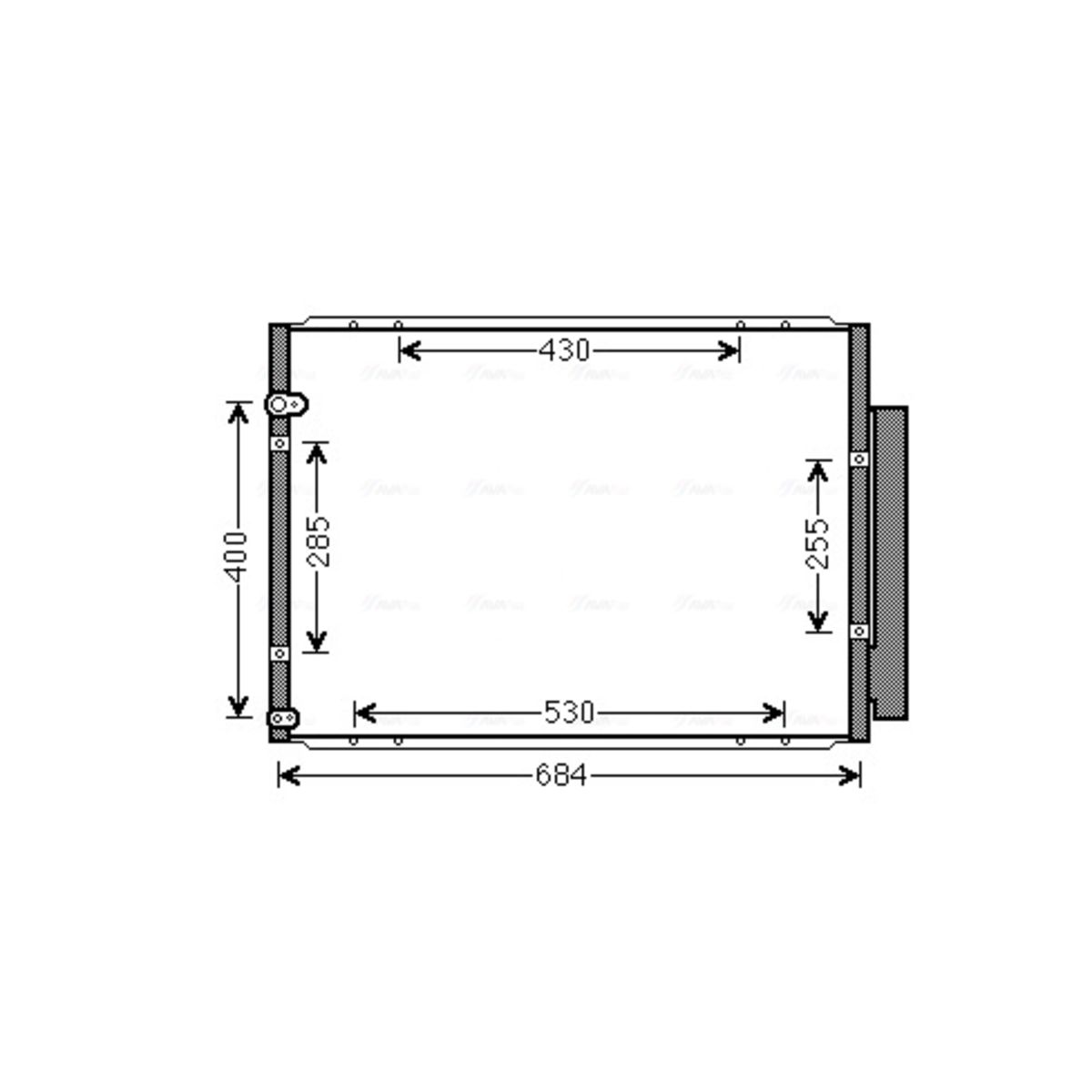 Lauhdutin, ilmastointilaite AVA COOLING SYSTEMS TO5574D