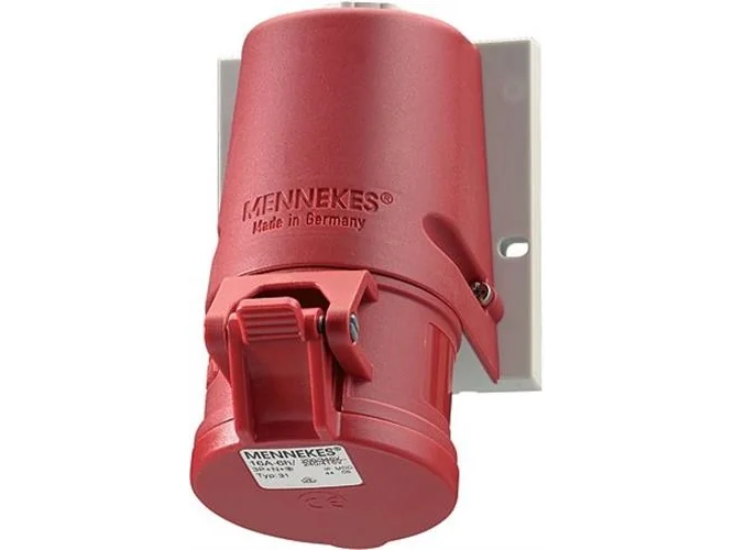 MENNEKES CEE-seinäpistorasia 5-napainen 32A 400V IP44, H6 kello TwinCONTACT (ruuviton liitäntä)