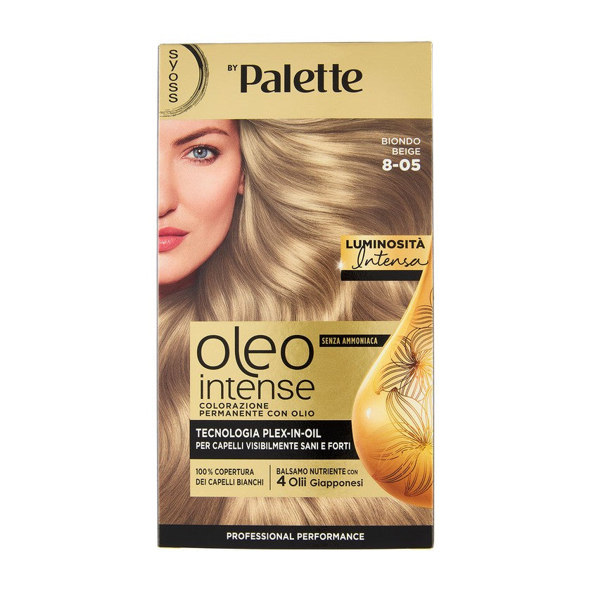 Syoss Oleo Intense Ammoniakittomaton Pysyvä Värjäys Öljyllä Beige Blond 8-05
