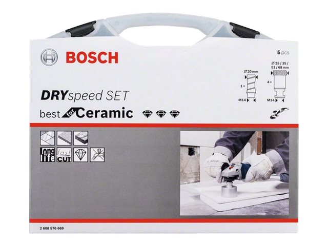 Bosch 5 kpl timantti-DrySpeed-sarja 68,0;51,0; 35,0;25,0;20,0