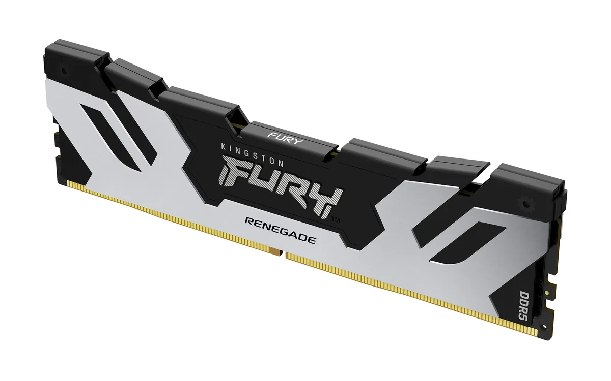 Kingston FURY Renegade 48 Gt (1 x 48 Gt) DDR5 6400 MHz, CL32 -muisti, hopea/musta (XMP)