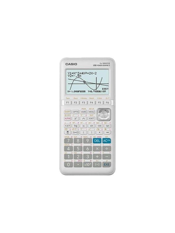 Casio fx-9860GIII, Tasku, Graafinen laskin, 12 lukua, Flash, Akku, Valkoinen