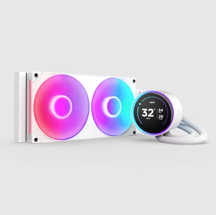 NZXT Kraken Elite 280mm RGB -nestejäähdytin, valkoinen