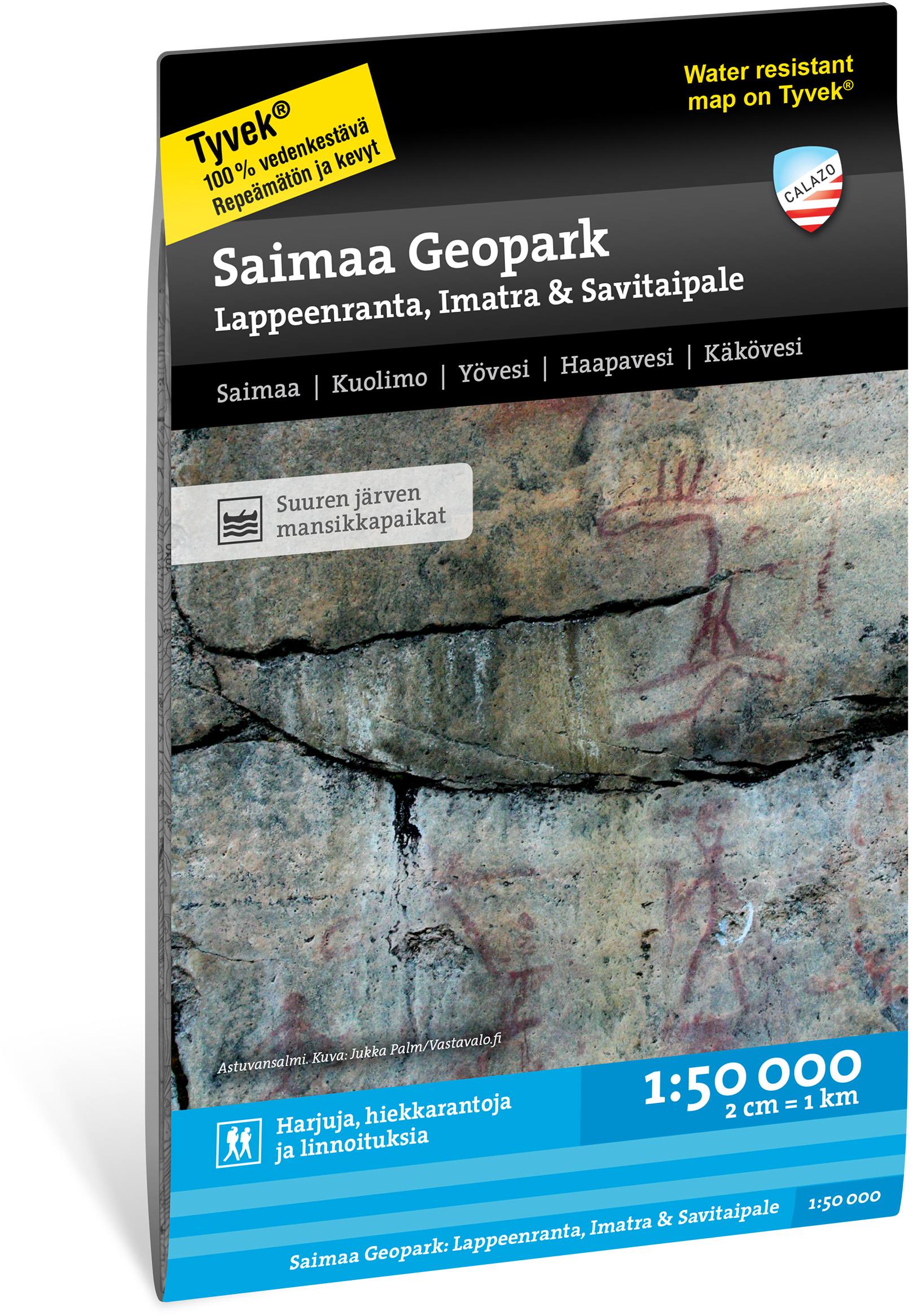 Calazo Geopark Tyvek Lappeenranta, Imatra.... retkeilykartta, suomi