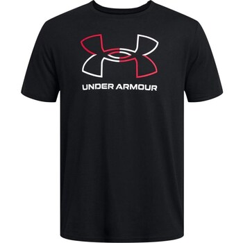 UNDER ARMOUR Toiminnallinen paita 'Foundation' punainen / musta / valkoinen