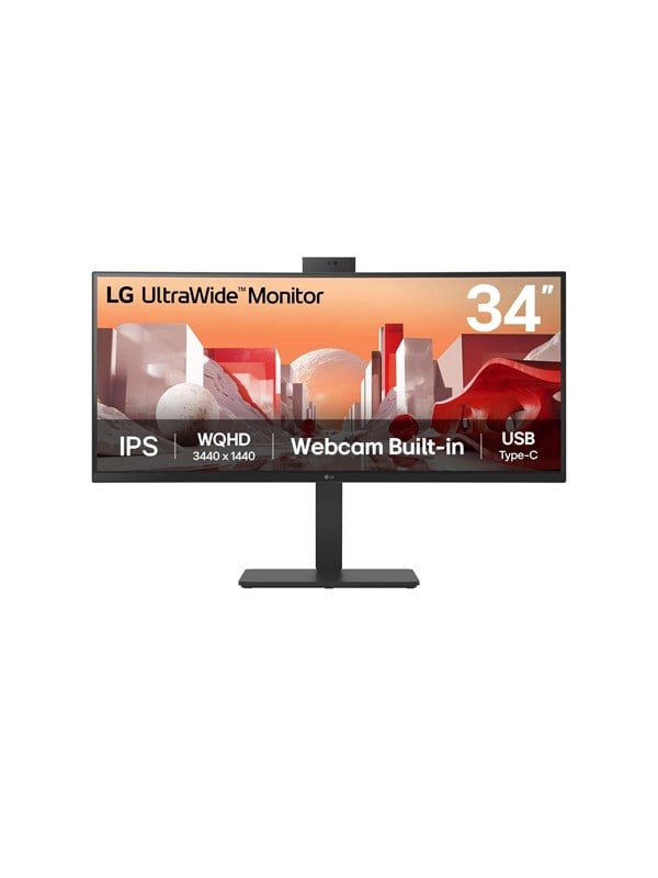 34" LG UltraWide 34BA85QE-B - 3440x1440 (UWQHD) - 60Hz - IPS - 90W USB-C - KVM switch