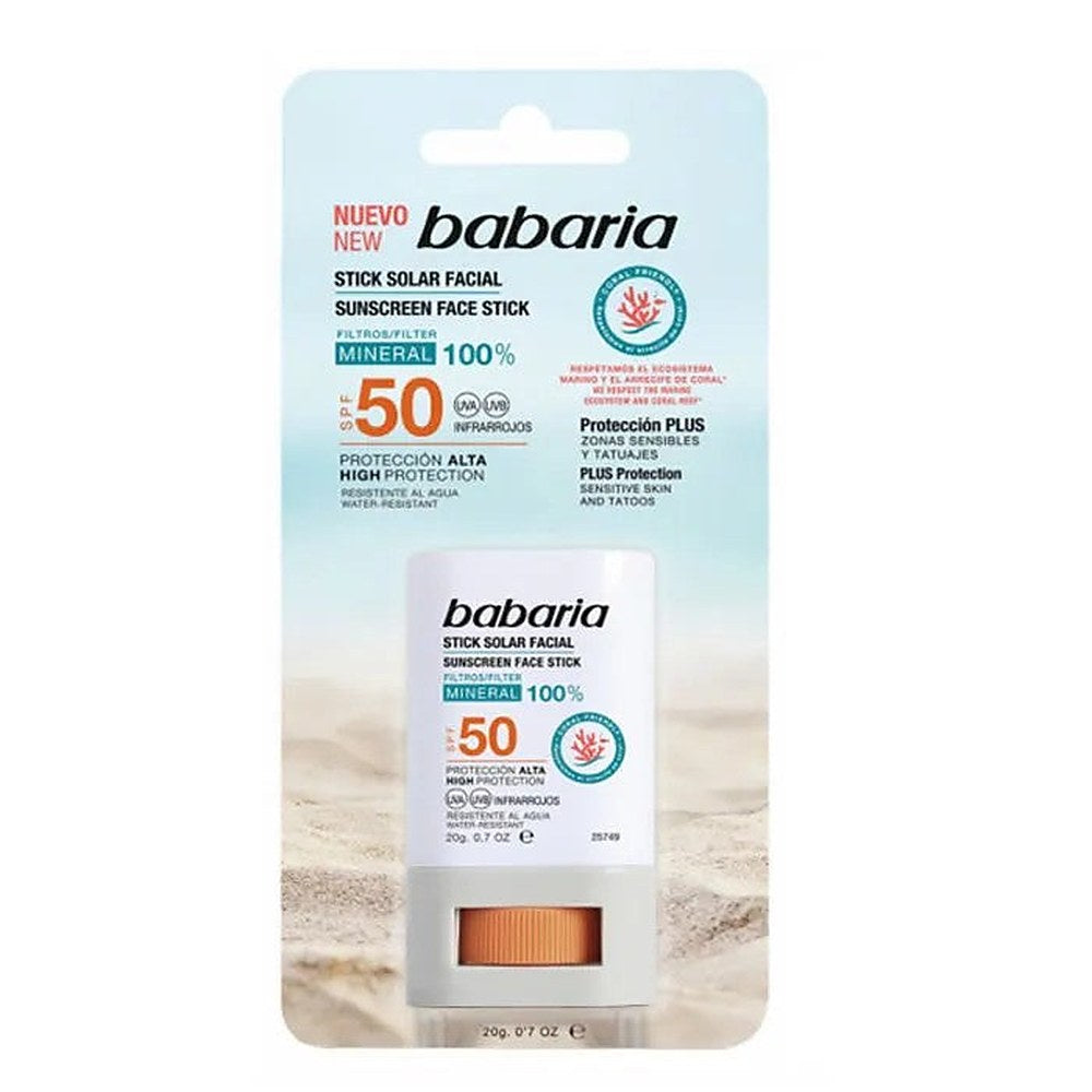 Babaria Kasvojen aurinkovoide Stick Spf50 20 g