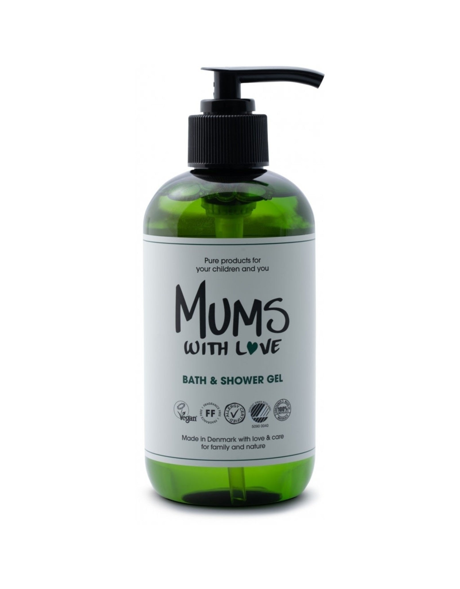 Mums With Love puhdistava ja kosteuttava suihkugeeli kaikille ihotyypeille 250 ml