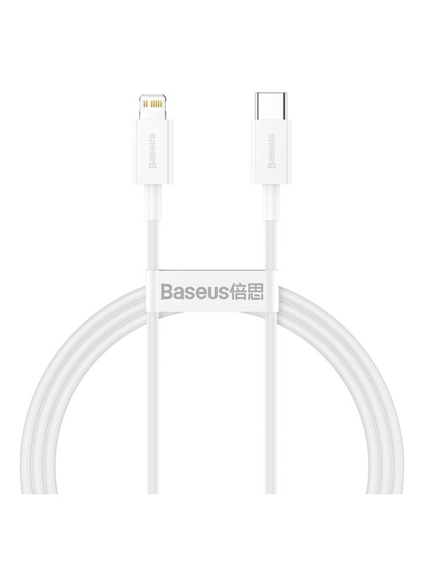 Baseus Superior Series Cable USB-C to Lightning 20W PD 1m (white)