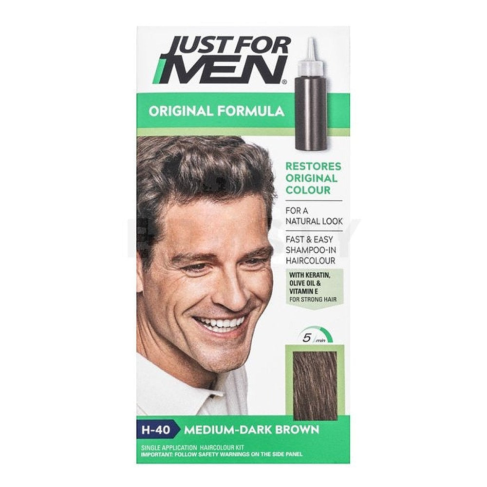 Just For Men Shampoo-in Haircolour H40 Medium Tummanruskea 66 ml