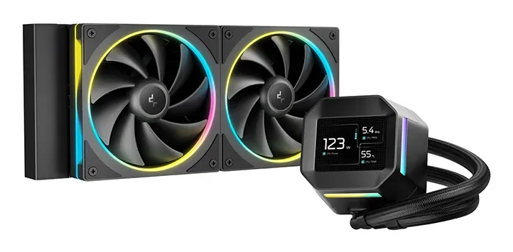 DeepCool LM240, Nestejäähdytyspakkaus, 12 cm, musta