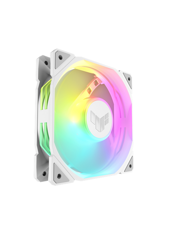 ASUS TUF Gaming TR 120 ARGB PWM -tuuletin, 120 mm, valkoinen