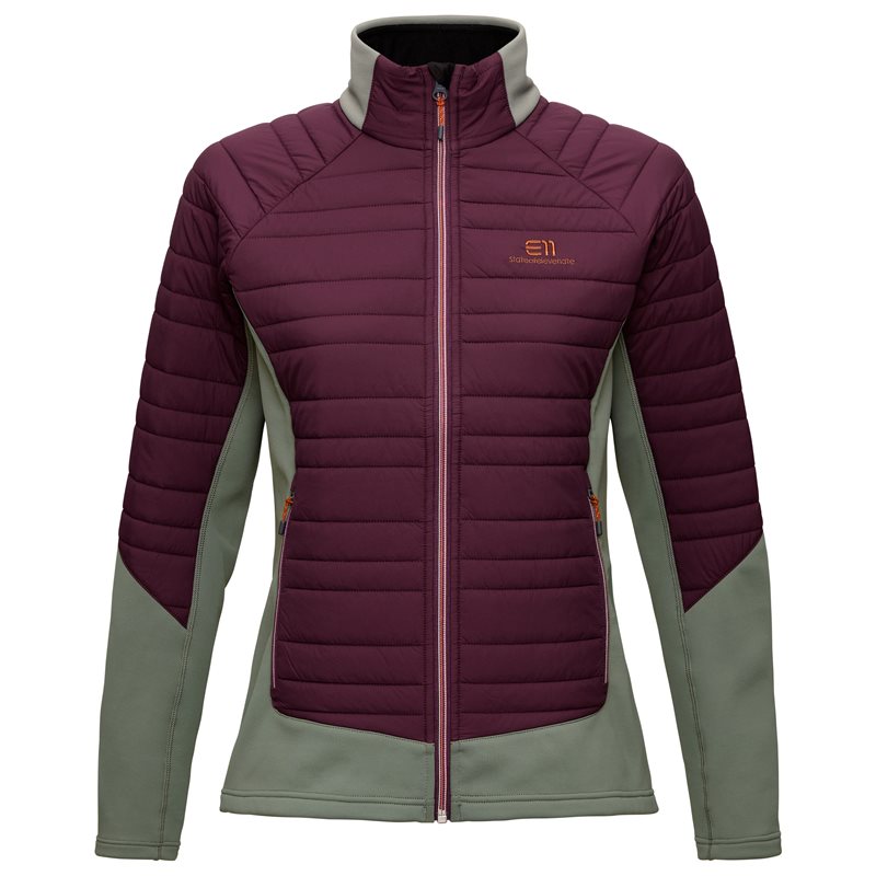 Elevenate W Fusion Stretch Jacket Aubergine Blocked - L