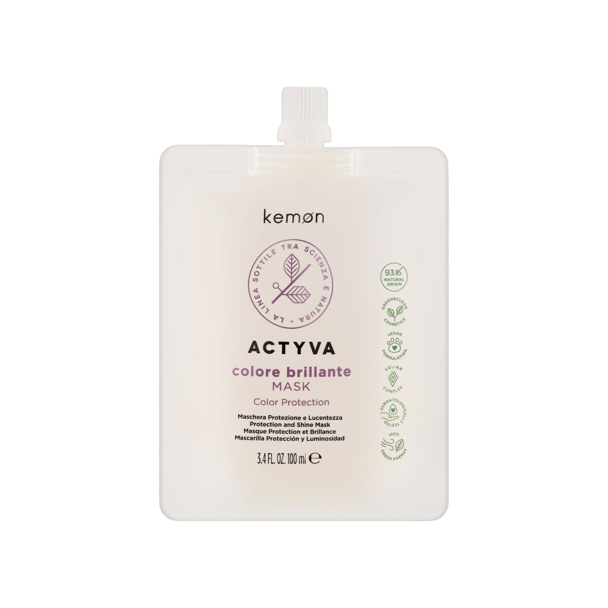 Kemon Actyva Colore Brillante Maschera Busta Ricarica — Maschera capelli