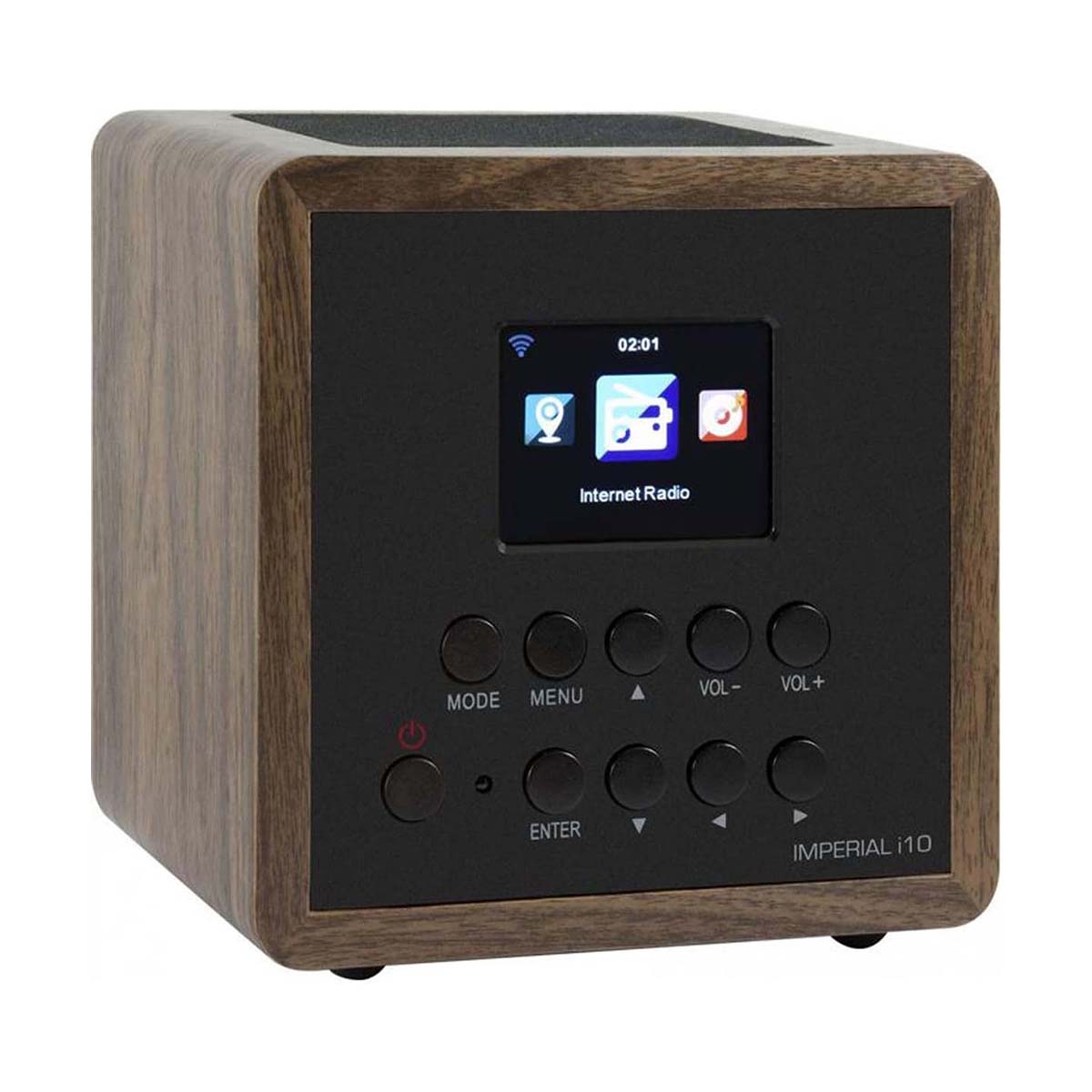 Internet-radio 10W DAB+/FM, Malli i10 Puuta TFT LCD -näytöllä
