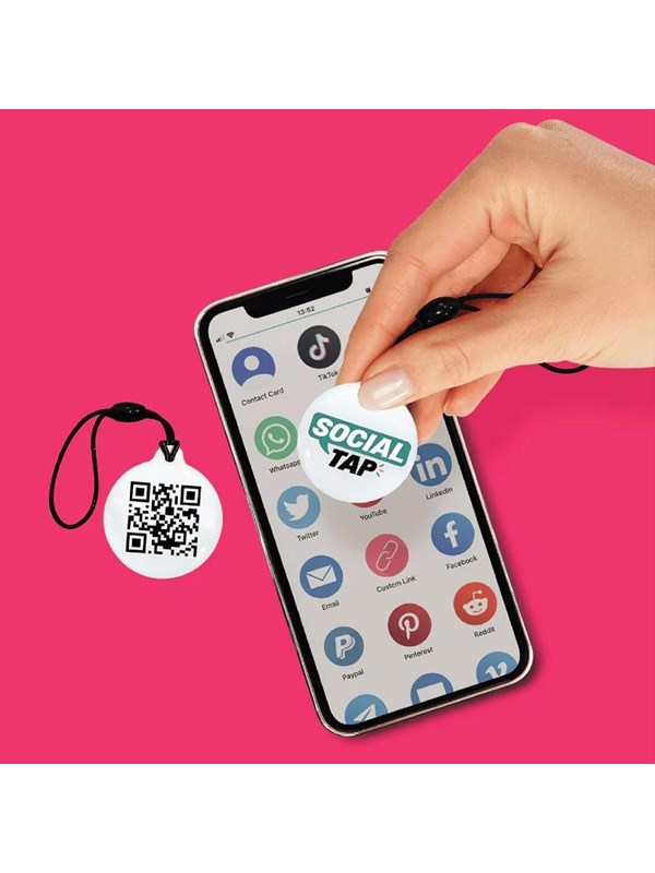Valkoinen avaimenperä - NFC