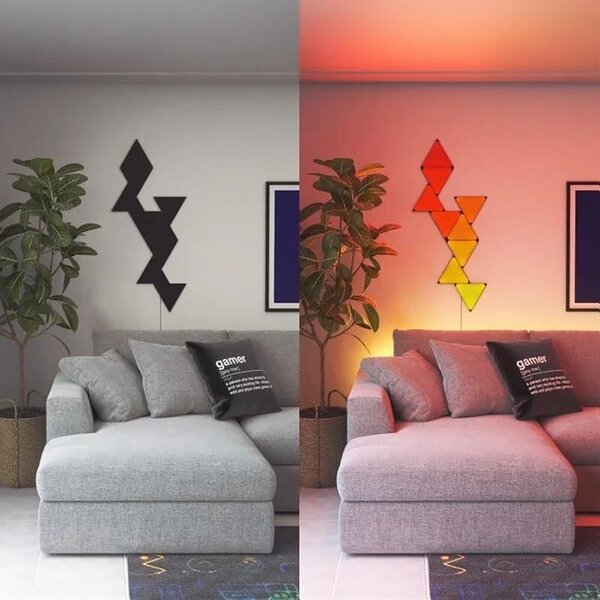 Nanoleaf Shapes Limited Edition Ultra Black Triangles Starter Kit (9 Panels)