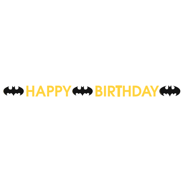 Banneri - Happy Birthday - Batman, 180cm