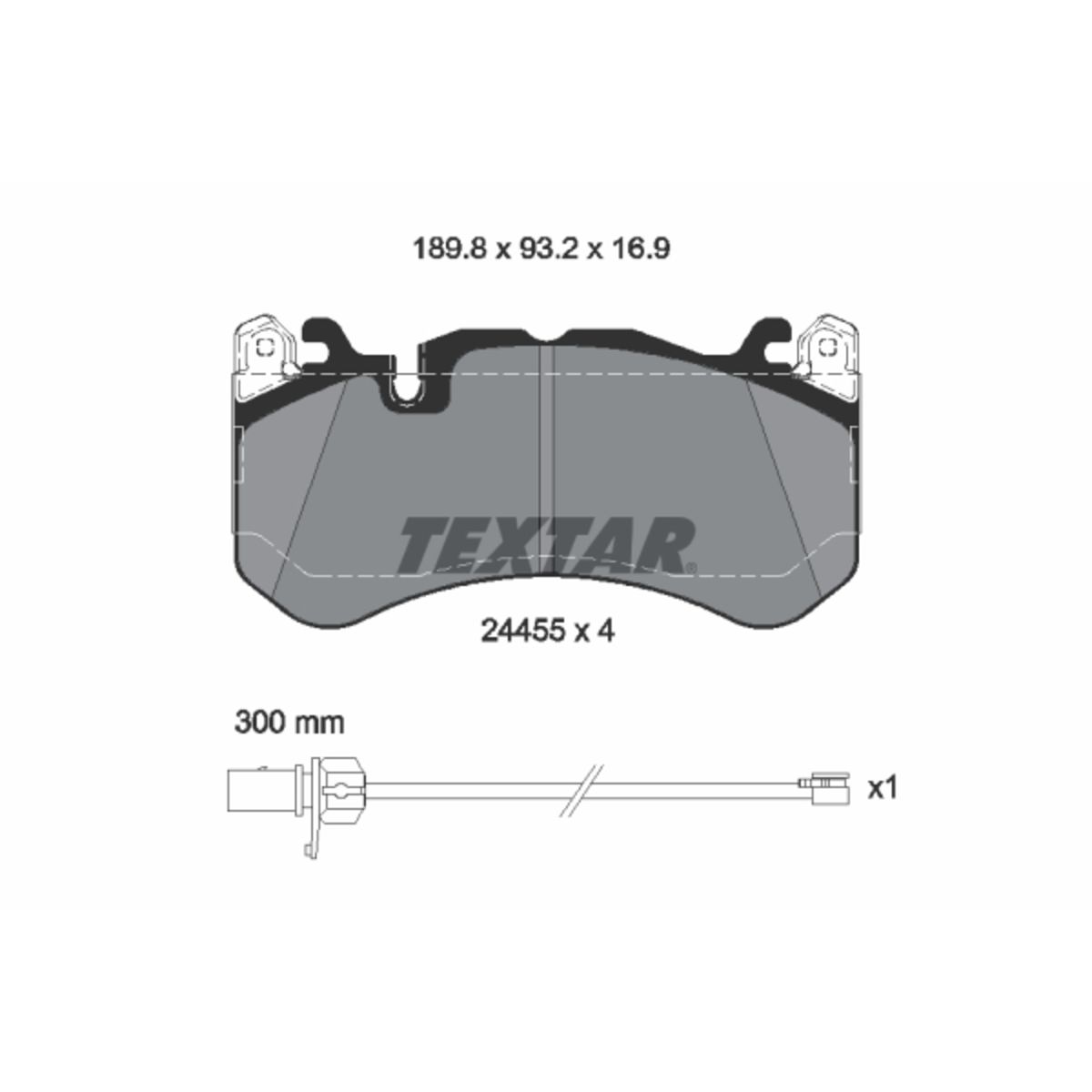 Jarrupalat, levyjarru TEXTAR 2445501