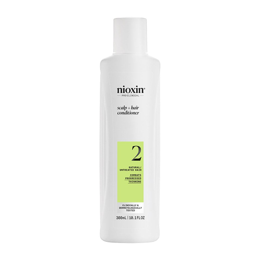 Nioxin Puhdistava shampoo hienoille, luonnollisen näköisille ja oheneville hiuksille System 2 (Cleanser System 2) - Määrä: 300 ml