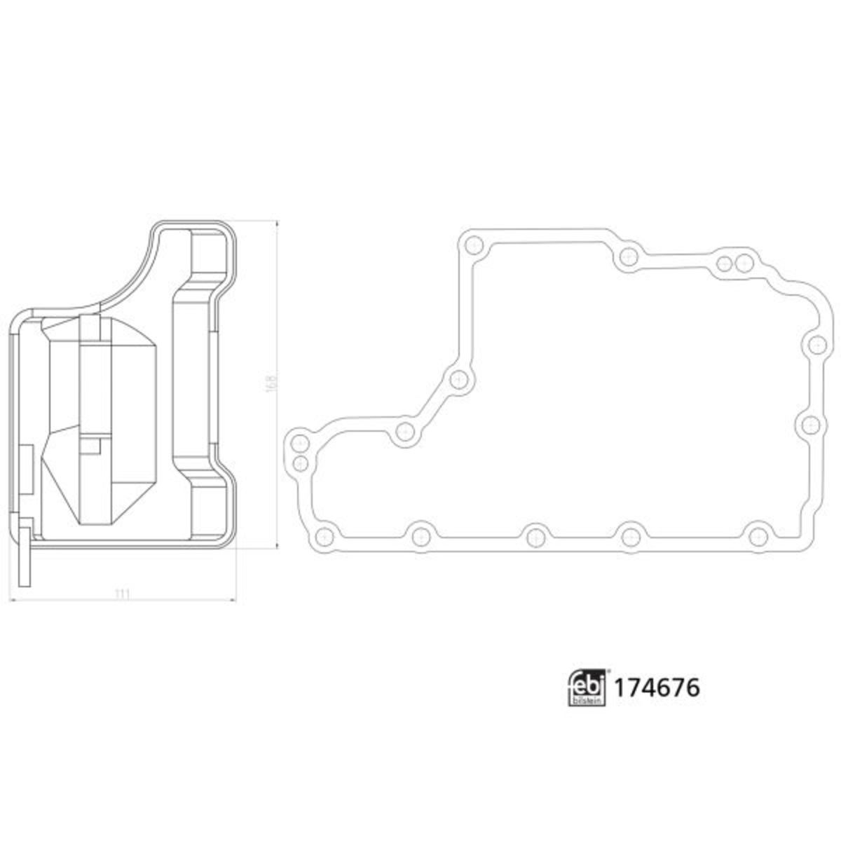 Hydrauliikkasuodatinsarja, automaattivaihteisto FEBI BILSTEIN 174676