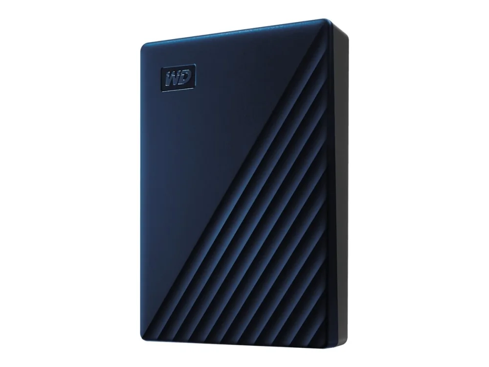 WD My Passport for Mac WDBEJA0060BBL - Kiintolevy - salattu - 6 TB - ulkoinen (kannettava) - USB 3.2 Gen 1 (USB-C-pistokeliitäntä) - 256-bittinen AES - sininen