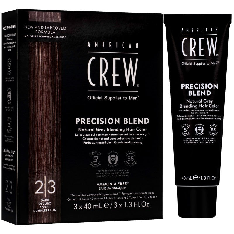 American Crew Precision Blend hiusväri 3x40 ml tumma 2-3
