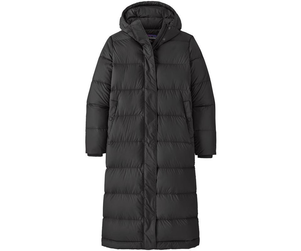 Patagonia Silent Long Down Parka Women Black/Blk - S