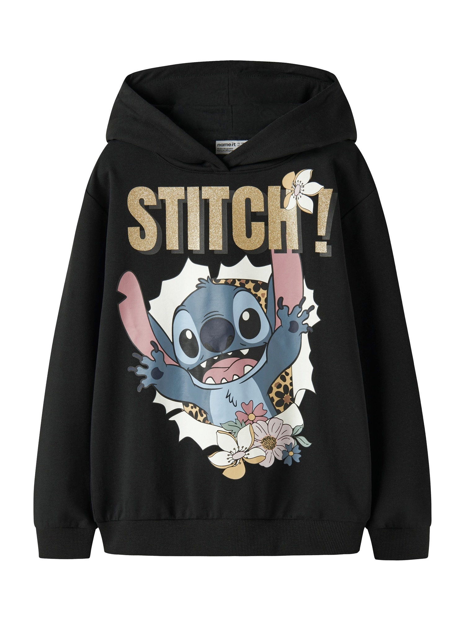 NAME IT Collegepaita 'NKFJynda' kulta / petrooli / malva / musta